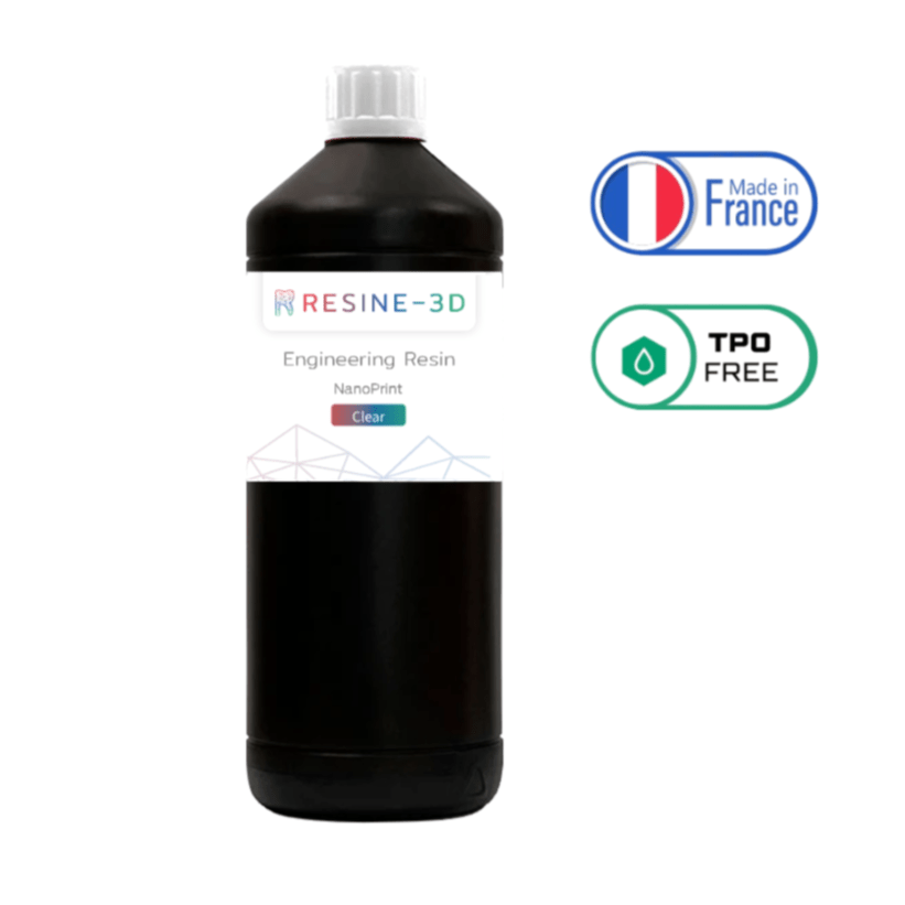 nano_clear water_washable castable_blend ortho_model resine3d snow_white nano_print