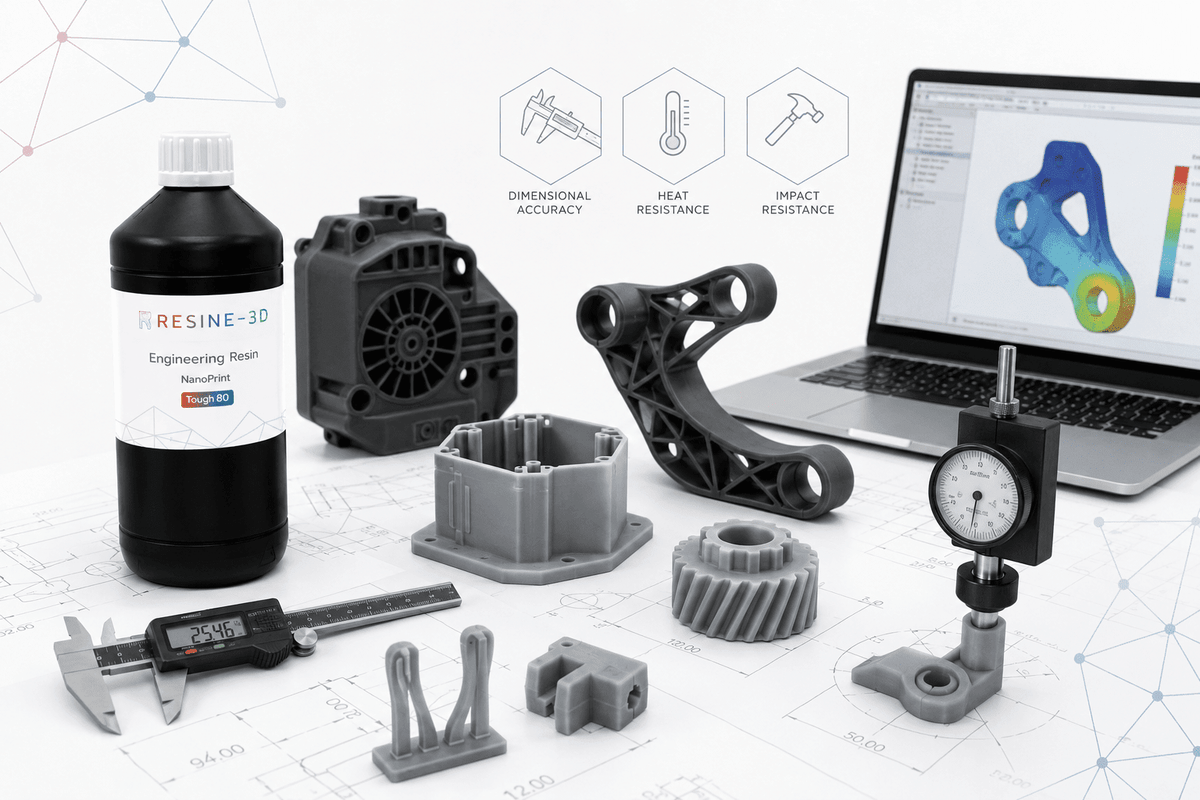 Choosing Resin for Engineering and Functional Prototyping - Resine-3D