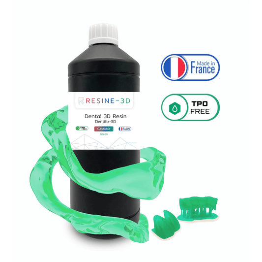 nano_clear water_washable castable_blend ortho_model resine3d snow_white nano_print