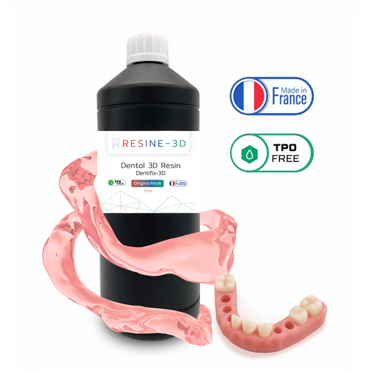 nano_clear water_washable castable_blend ortho_model resine3d snow_white nano_print