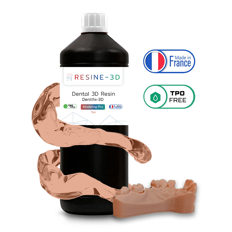 nano_clear water_washable castable_blend ortho_model resine3d snow_white nano_print