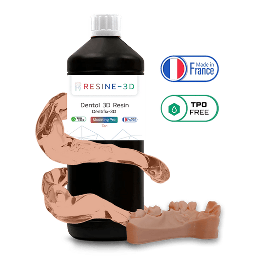 nano_clear water_washable castable_blend ortho_model resine3d snow_white nano_print