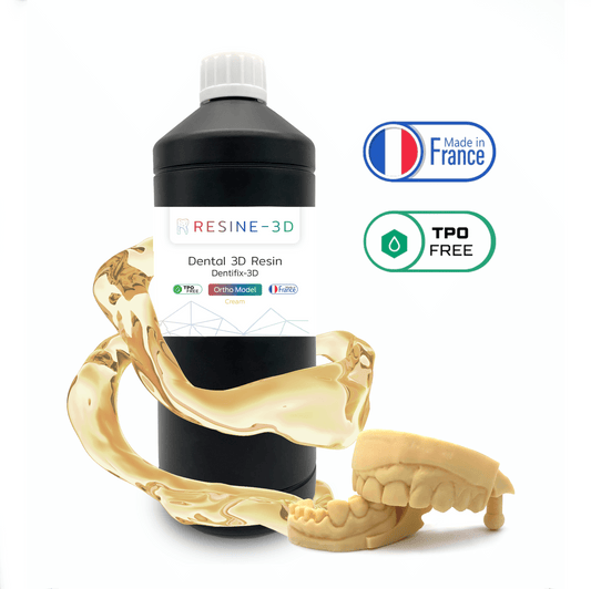 nano_clear water_washable castable_blend ortho_model resine3d snow_white nano_print